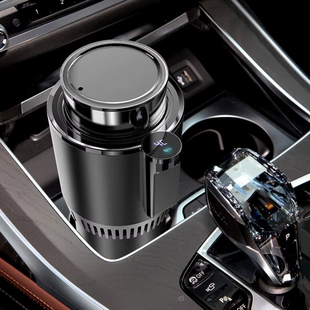 Smart Dual-Temperature Car Cup Holder with Digital Display