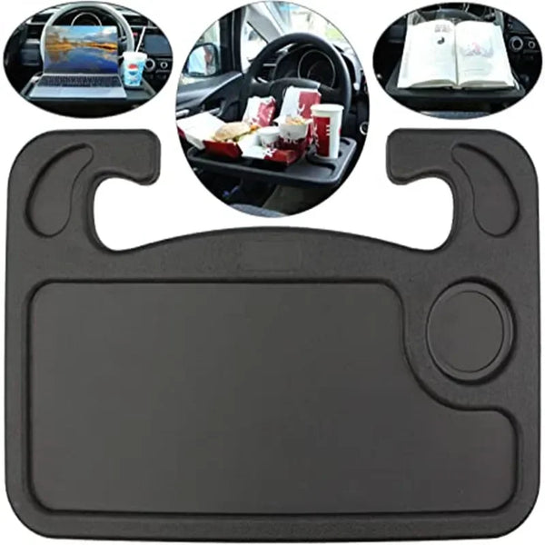 Universal Car Steering Wheel Table – Drink & Work Tray
