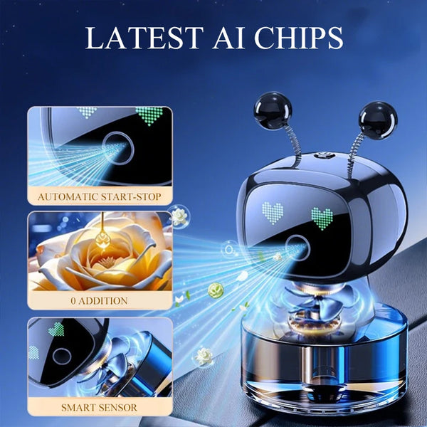 Smart Robot Car Air Freshener & lamp; Diffuser.