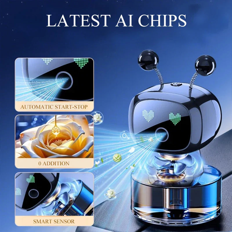 Smart Robot Car Air Freshener & lamp; Diffuser.