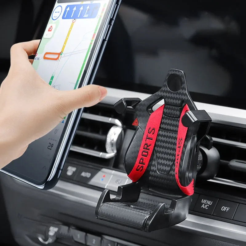 Racing Seat Design Car Phone Holder Mount